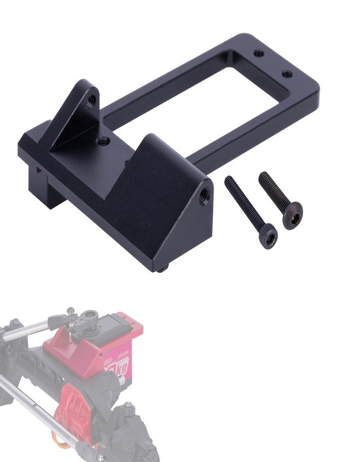 YSKMLOLP SCX10 III Servo Mount,Alminum Front Axle BAT Servo Mount Low Center of Gravity for 1/10 RC Car SCX10 III AR45P Portal Axle LCG Chassis Upgrade Parts (Black) - Image 1